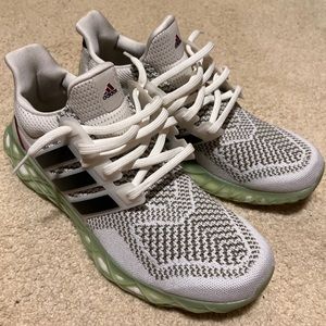 Size 11.5 - adidas ultra boost web dna / Core White/carbon/orbit green